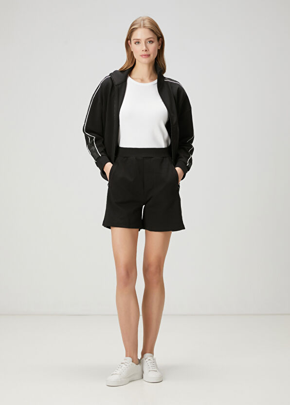 Beymen Club Black Jersey Shorts - 2