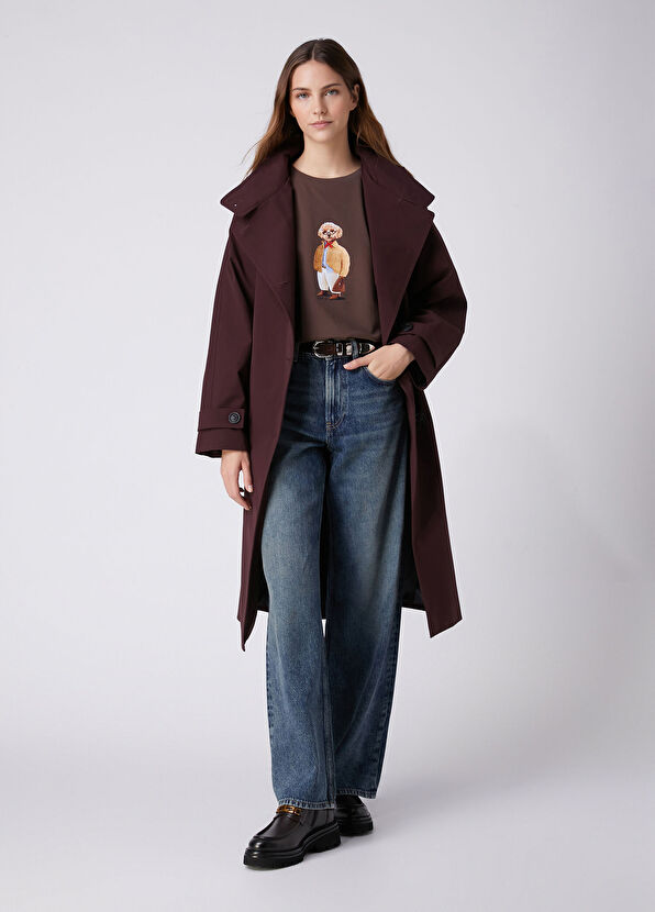Beymen Club Brown Dog Print T-Shirt - 3