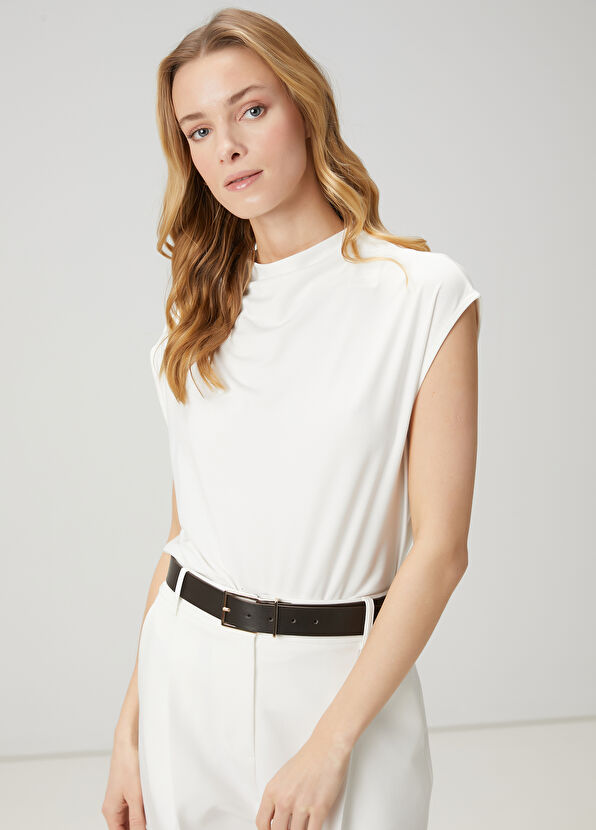Beymen Club White Draped T-Shirt - 3
