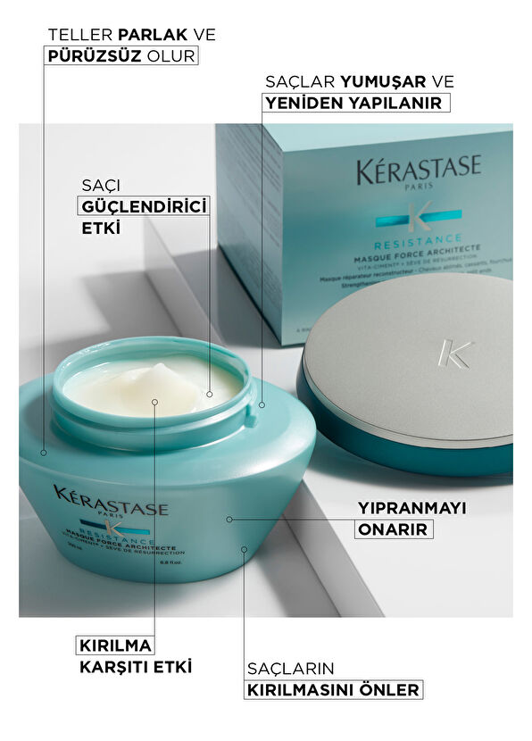 Kerastase Resistance Force Architecte Yıpranmış Saçlar İçin Maske 1-2 200 ml - 2