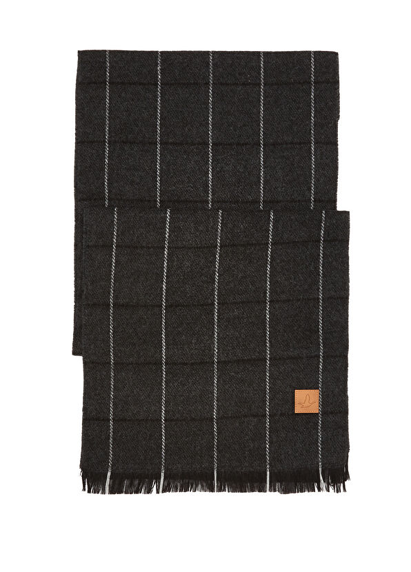 Beymen Club Black Striped Men's Scarf - 1
