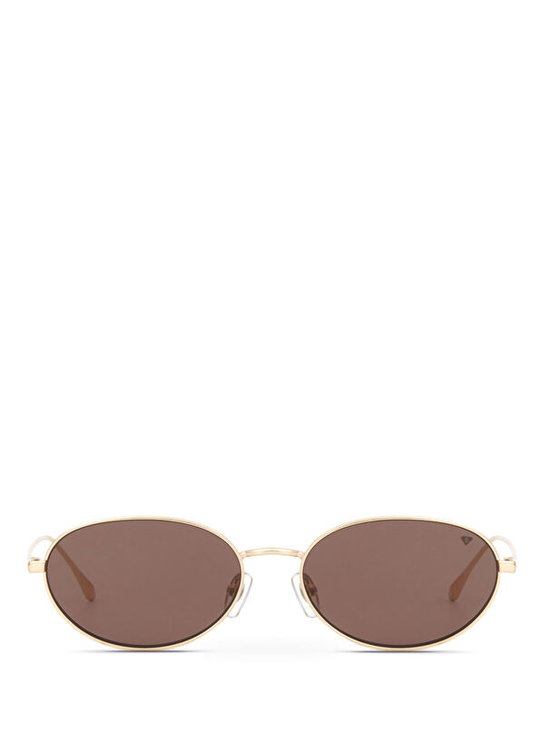 Blancia Milano BC 1317 C2 Altın Kahverengi Metal Kadın Güneş Gözlüğü - 2