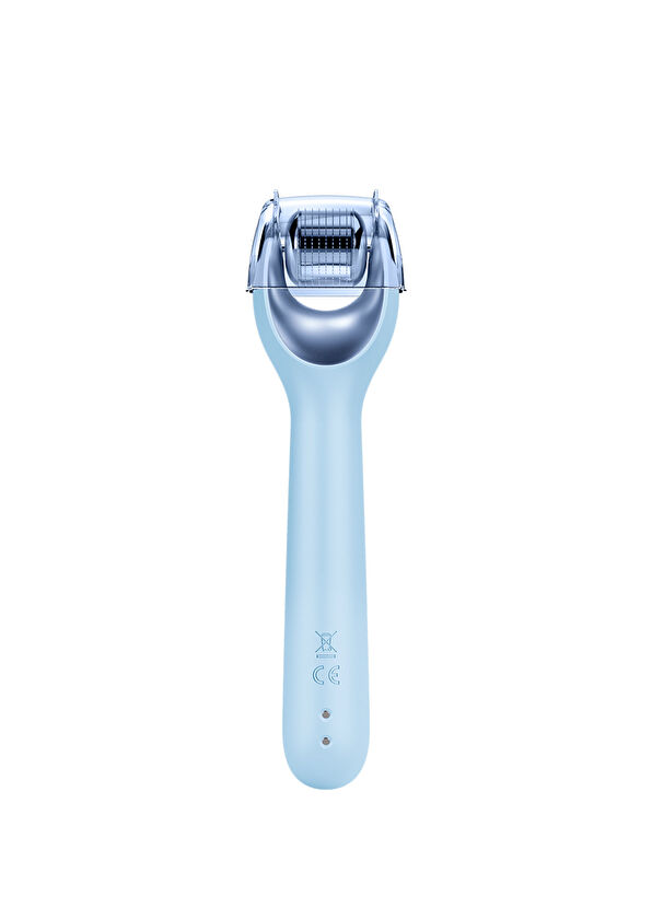Geske MicroNeedle Face Roller Blue Mikro İğneli Buz Başlığı Pembe Kuvars Başlıklı Dermaroller Bakım Cihazı - 3