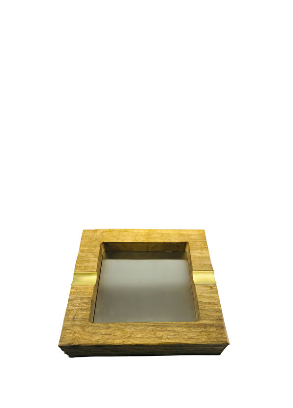 Woodstory Design Cigar Ashtray With Brown Membrane - 4