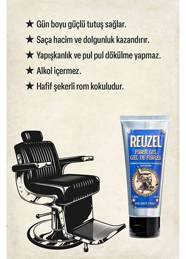 Reuzel Fiber Gel Saç Şekillendirici Jel 100 ml - 2