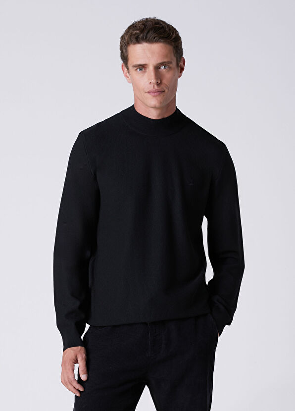 Beymen Club Black Half Turtleneck Sweater - 1