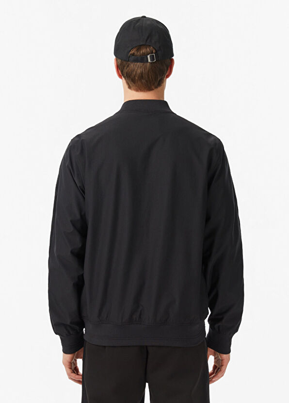 Siyah Relaxed Fit Erkek Mont - Görsel 4