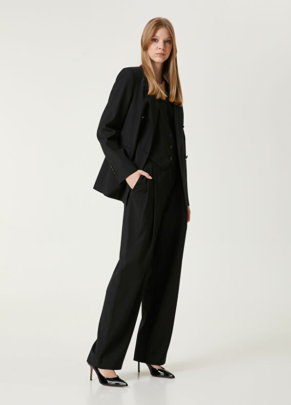 Beymen Club Black Pleated Palazzo Trousers - 1