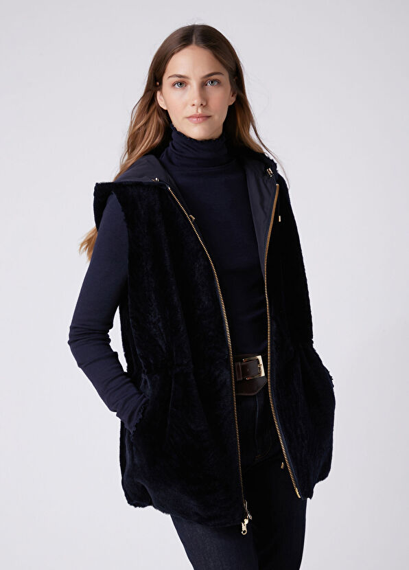 Beymen Club Lacviert Reversible Wool Vest - 4