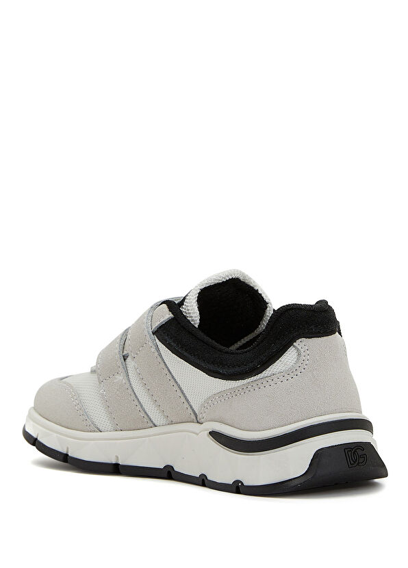 Dolce&Gabbana Siyah Beyaz Erkek Çocuk Süet Sneaker - 3