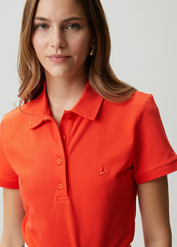 Beymen Club Red Contrast Logo Polo T-shirt - 2