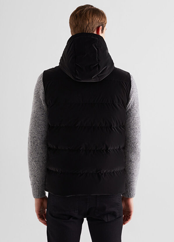 Gant Siyah Kapüşonlu Erkek Spor Yelek - 2