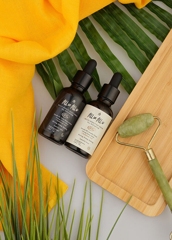 All in All is Multi Effect Hyalüronik Asit Avocado Yağı İçeren Yatıştırıcı ve Nemlendirici Gece ve Gündüz Serumu 30 ml - 3