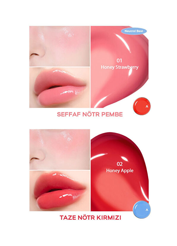 AIBB Glow Tin Pot 02 Honey Apple Glossy Lip And Cheek Colorizer 4.8 gr - 2