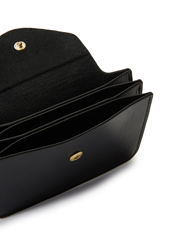 Beymen Club Siyah Kadın Deri Akordeon Cüzdan - 4