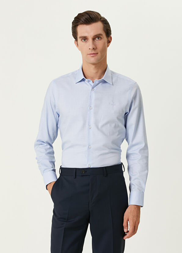 Slim Fit Mavi Non-iron Gömlek Beymen Club Slim Fit Mavi Non-iron Gömlek - 1