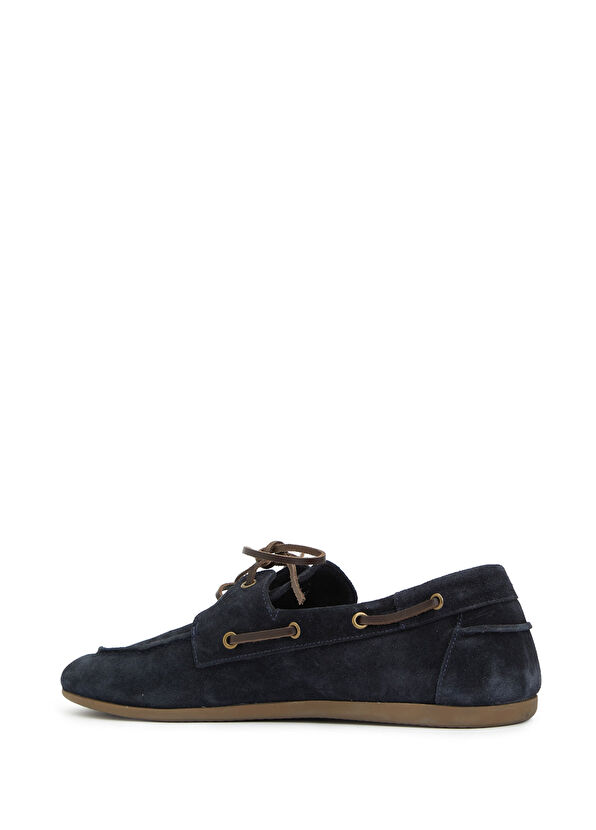 Beymen Club Lacivert Bağcıklı Slim Taban Erkek Süet Ayakkabı - 3