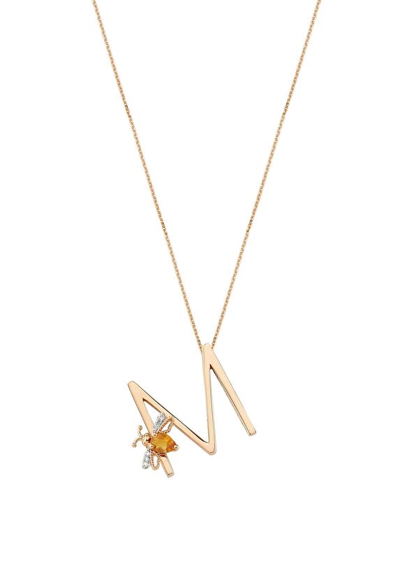 Letters Kadın Altın Kolye - Görsel 3