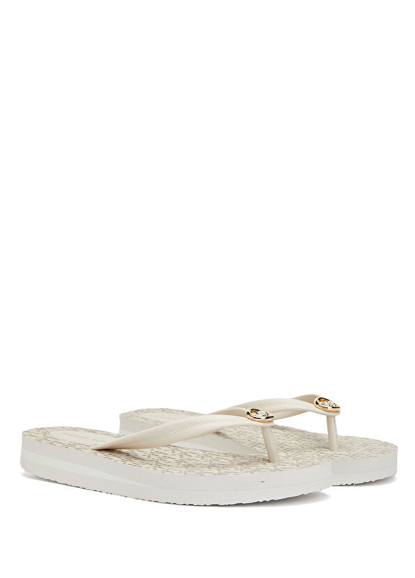 Michael Michael Kors Posie Cream Women's Beach Slippers - 2