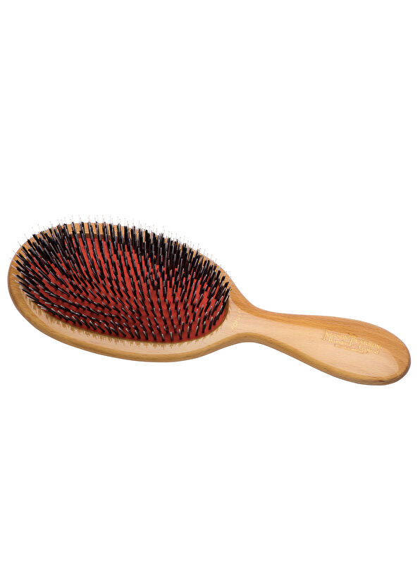 Mason Pearson Popular Bristle Nylon BN1W Wood Geniş Saç Fırçası - 3