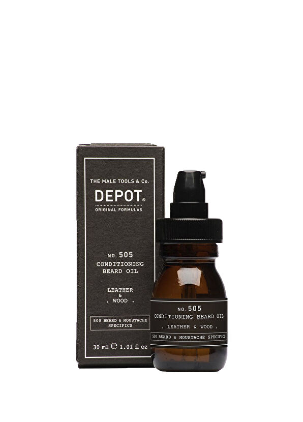 Depot No. 505 Conditioning Beard Oil Leather & Wood Sakal Bakım Yağ 30 ml - 1