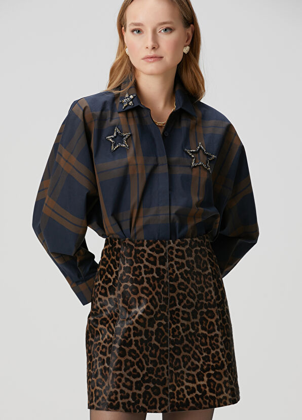 Beymen Club Navy Blue Plaid Shirt - 4