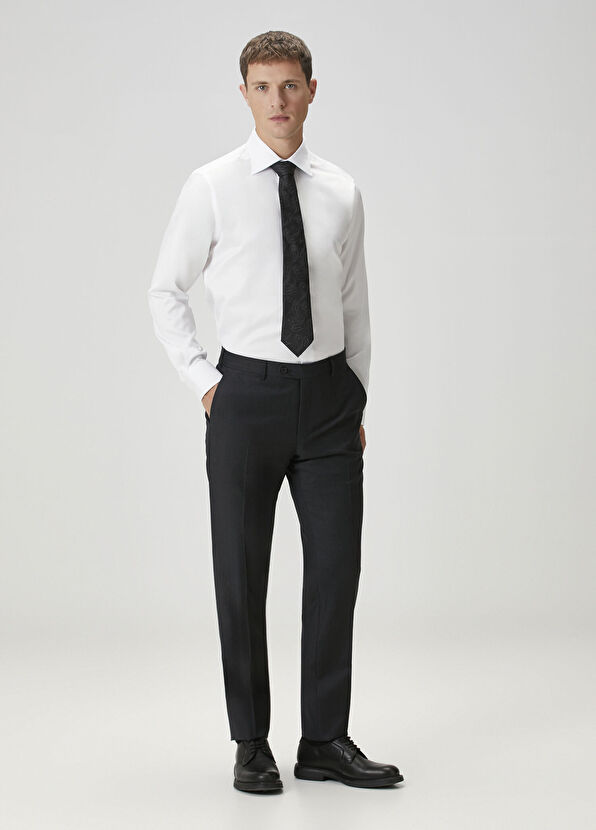 Custom Fit Beyaz Gömlek - Görsel 5