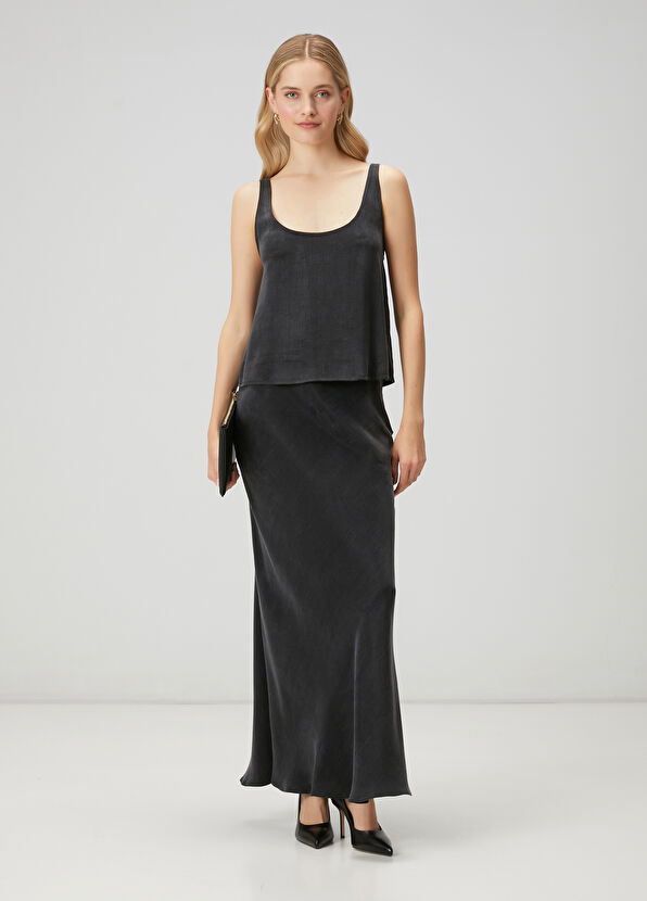 Beymen Club Antrasit Maksi Etek - 1