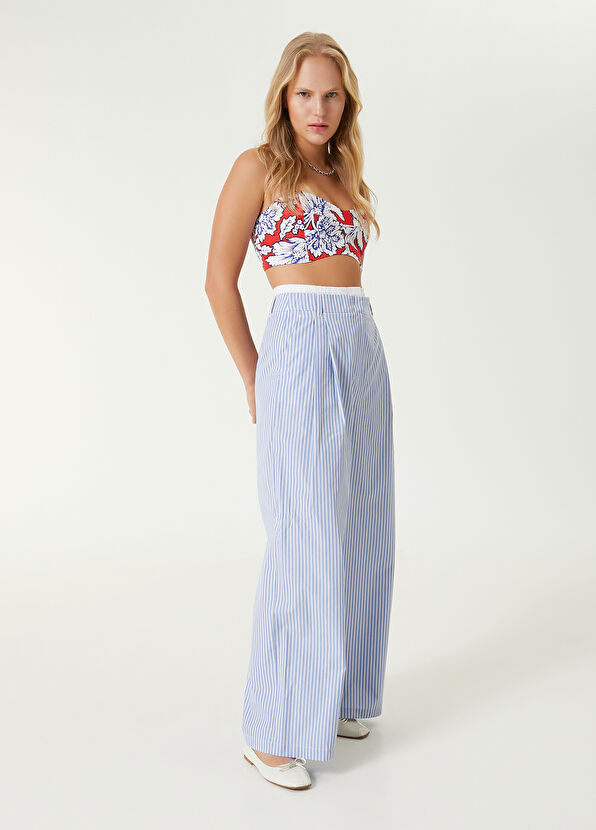 Beymen Club Mavi Çizgili Pantolon - 1