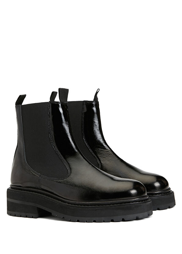Beymen Club Black Women's Leather Chelsea Boots - 2