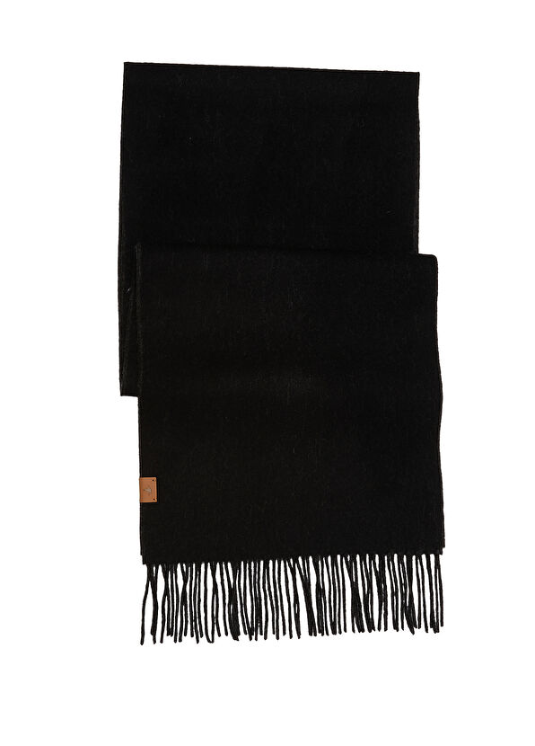 Beymen Club Black Anthracite Men's Wool Cashmere Blend Scarf - 1