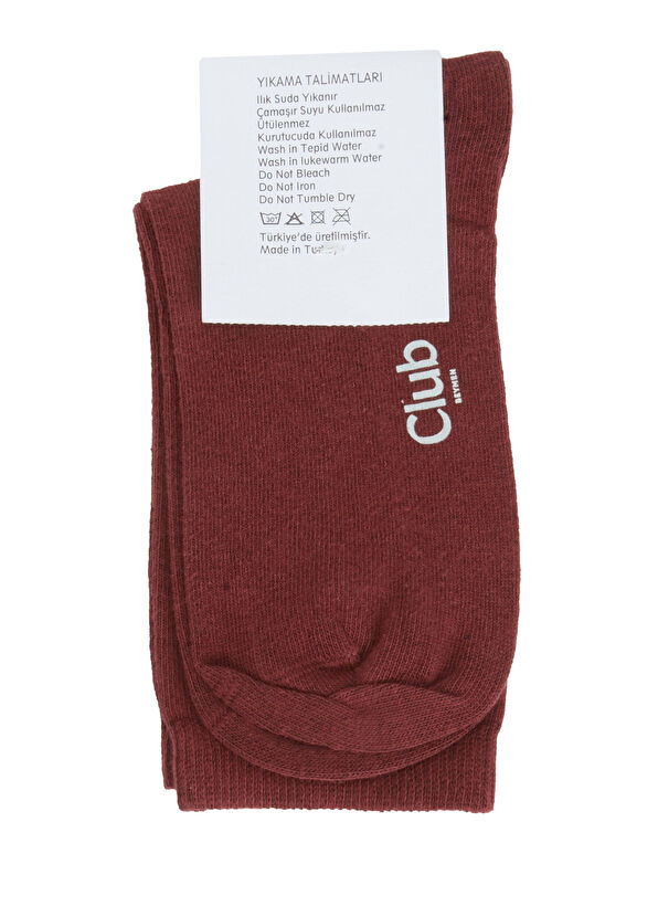 Beymen Club Burgundy Women's Socks - 2