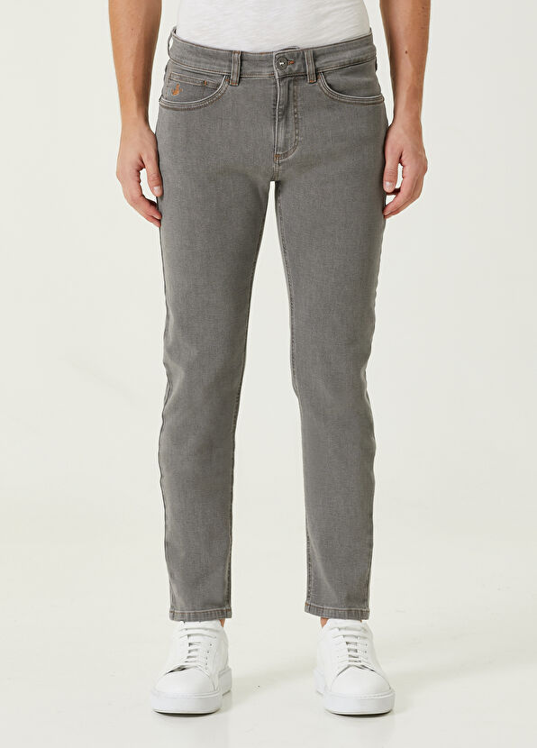 Beymen Club XSlim Fit Açık Gri Diyagonal Dokulu Spor Pantolon - 2