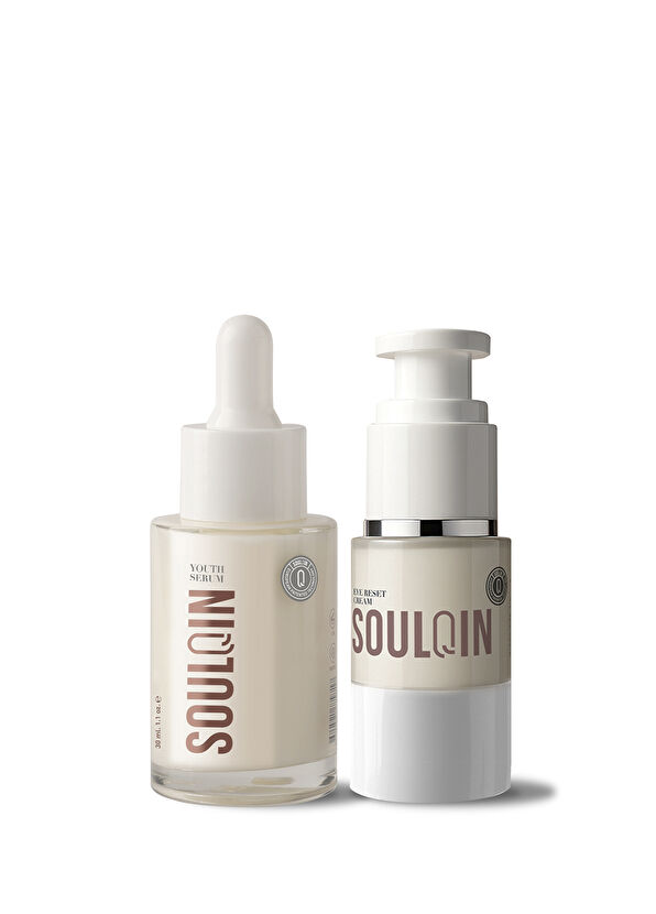 Soulqin Anti-Aging Cilt Serum ve  Göz Bakım Duo 2'li Cilt Bakım Seti - 1