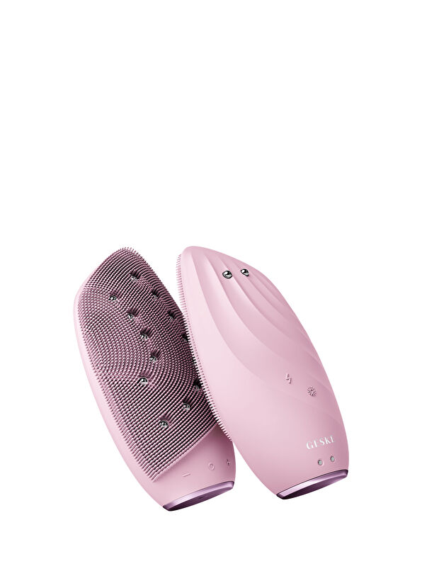 Geske Sonic Thermo Pembe  8'i 1 Arada Yüz Temizleme Fırçası ve Yüz Gerdirici Cilt Temizleme Cihazı   - 1