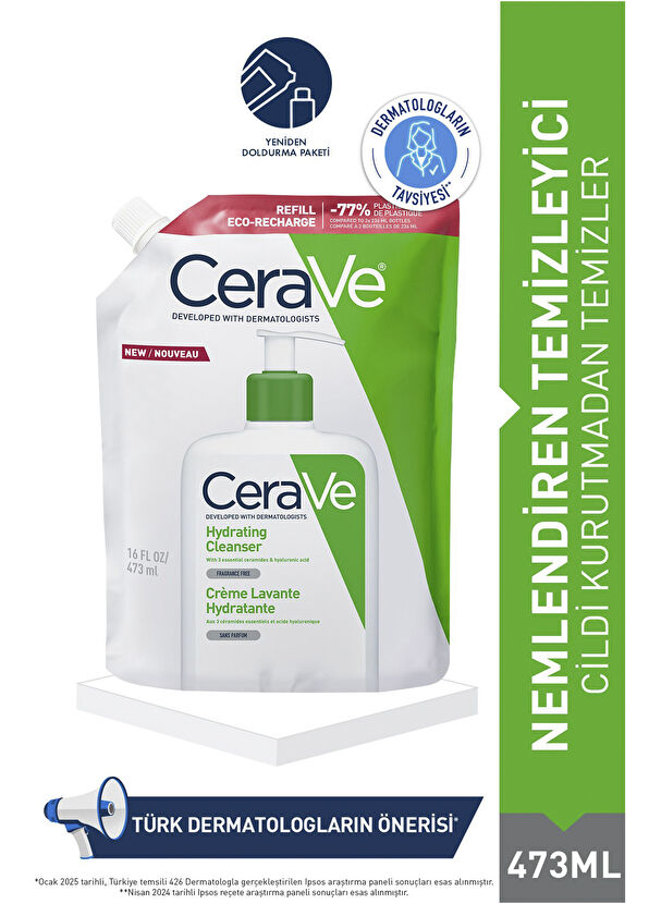CeraVe Nemlendiren Yüz Temizleyici Refill 473 ml - 2