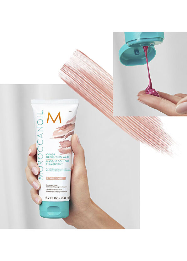 Moroccanoil Color Depositing Rose Gold Renk Tazeleyici Saç Maskesi 200 ml - 2