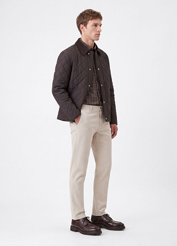 Beymen Club Comfort Fit Khaki Plaid Shirt - 2
