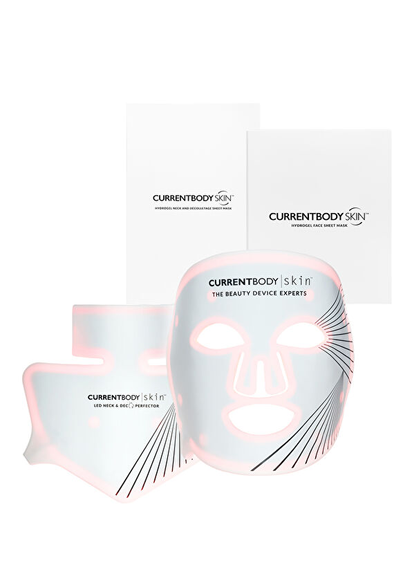 CurrentBody Skin Anti-Aging LED Face Mask + LED Neck & Décolleté Mask Skin Care Device Set - 1