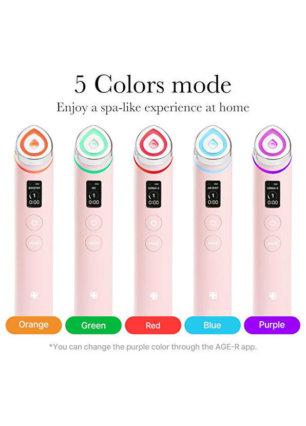 Medicube AGE-R Booster Pro PINK 4 Farklı Modlu Kore Cam Cilt Bakım Cihazı - 2