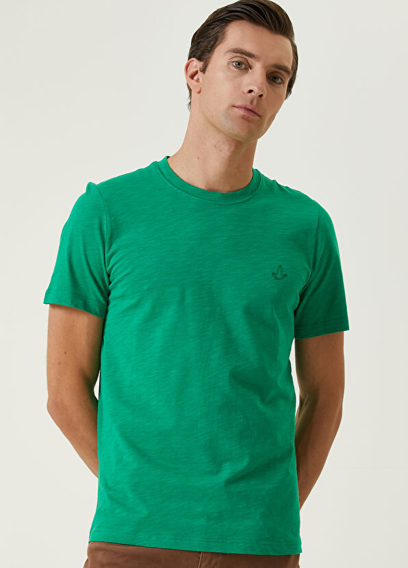 Beymen Club Yeşil Flamlı T-shirt - 2