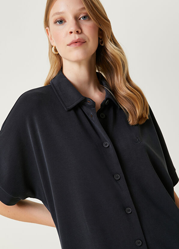 Beymen Club Black Midi Polo Dress - 2