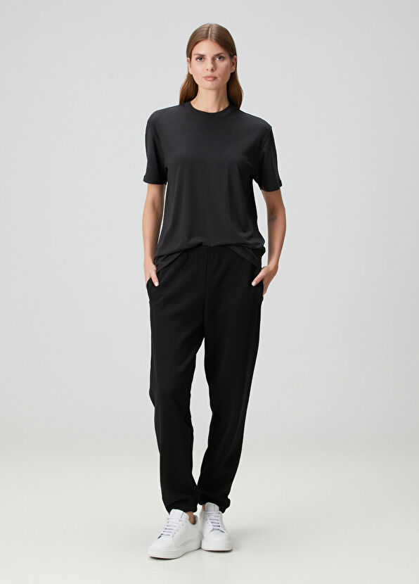 Skims Relaxed Siyah T-shirt - 2