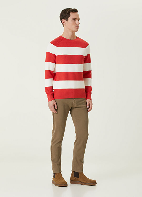 Beymen Club Nar Çiçeği Şerit Jakarlı Kazak - 3