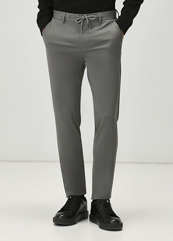 Beymen Club Gri Diyagonal Desenli Spor Pantolon - 2