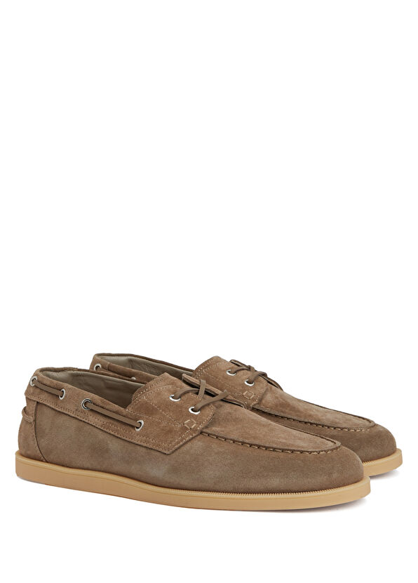 Beymen Club Taupe Men's Suede Shoes - 2