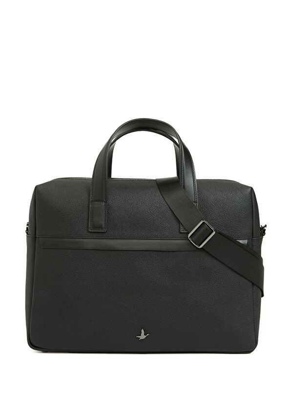 Beymen Club Siyah Erkek Deri Laptop Çantası - 1