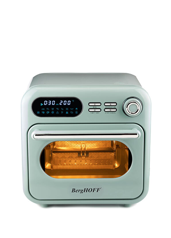 Berghoff Gem Retro Mint Yeşil Rengi Dijital Airfryer+ Mini Fırın 18 Lt - 1