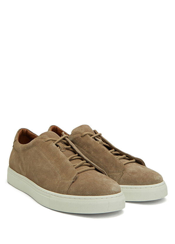 Beymen Club Men's Mink Elastic Suede Sneakers - 2