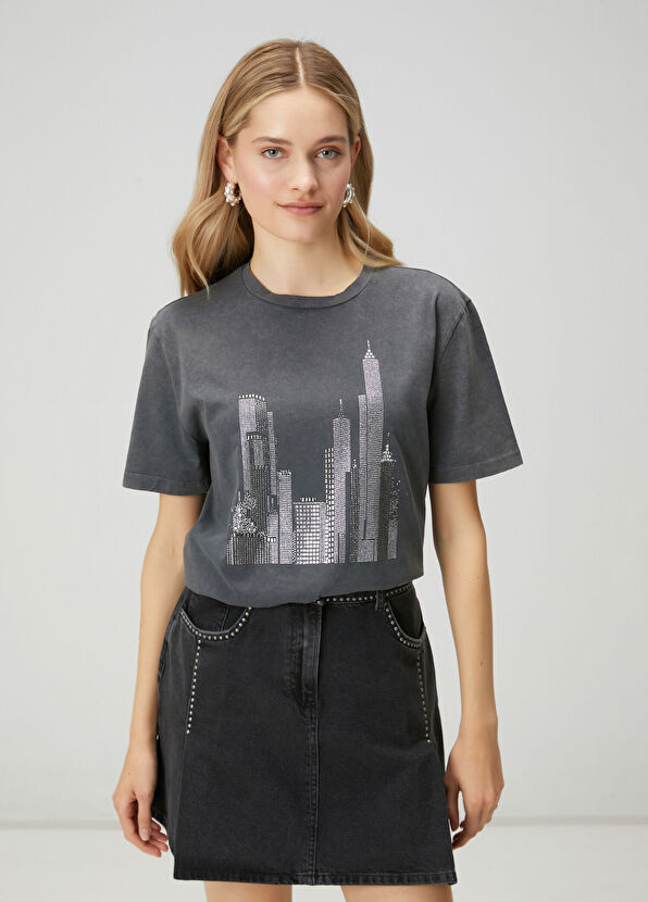 Beymen Club Antrasit T-shirt - 4